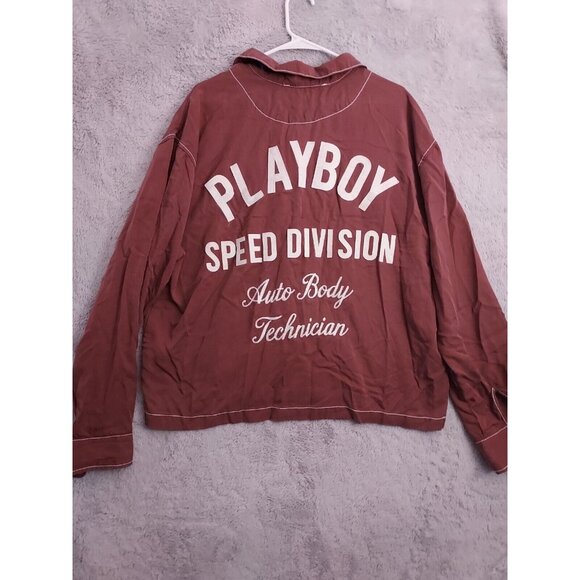 Playboy Shirt Mens Extra Large Pacsun Playboy Speed Division Auto Body Rayon XL